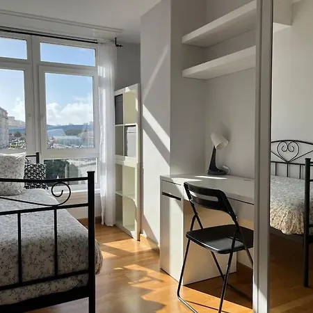 Primera Linea De Playa De Riazor アパート *