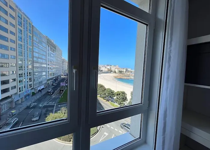 Primera Linea De Playa De Riazor Апартаменты