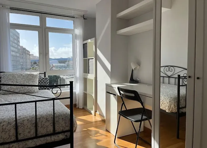 Primera Linea De Playa De Riazor Апартаменты *